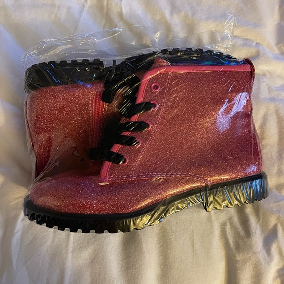 Kids Combat Boots 5 - Picture 3 of 4